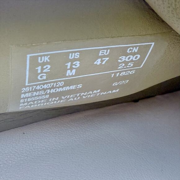 Clarks Mens Wallabee Cup Moccasin Loafers US 13 M Tan Corduroy Nubuck NIB - Picture 13 of 13